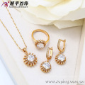 62958-Xuping Moda 18k Gold Costume Jewelry Set Jóias na moda
